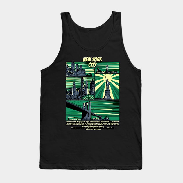 New York City Silhouette Tank Top by Cholzar